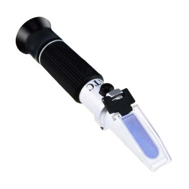 ATC 2 in 1 Brix 0-32% Salt 0-28% Refraktometer Gula Garam hitam