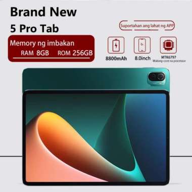 Hot Jual Tablet PC 5 Pro Asli Merek Baru Android 8GB+256GB Dual SIM Multicolor