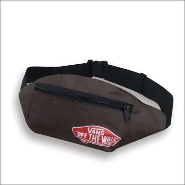 Pege 8851 - Tas Waistbag Selempang Bahu Oval pria Tas Pinggang Polos Coklat