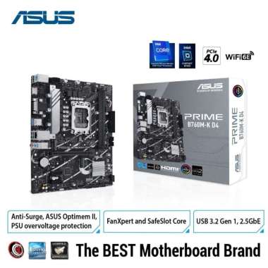 ASUS MOTHERBOARD PRIME B760M-K D4