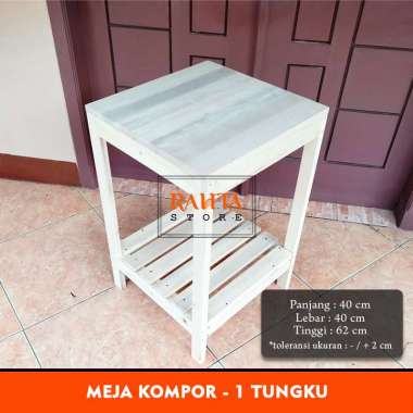 KT76- Meja Kompor Kayu / Rak Kompor 1 Tungku