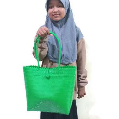 Tas hampers / tas anyaman plastik / tas parcel / tas souvenir