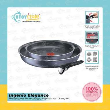 Tefal Ingenio Elegance Set 3 Pcs / Wajan Panci Anti Lengket Tefal