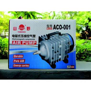 Aerator udara air pump mesin gelembung udara kolam ikan YAMANO ACO 001 silver