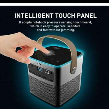 PICO P12 Mini Smart Projector DLP 720p Portable High Definition Cinema Hitam
