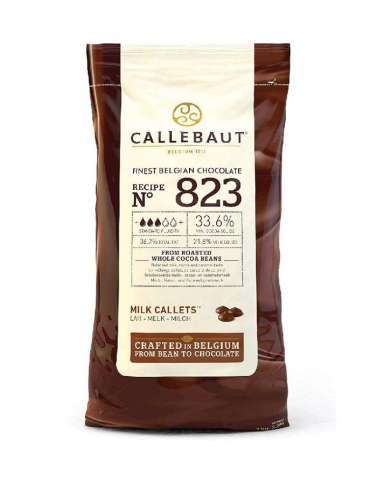 CALLEBAUT 823 MILK CHOCOLATE COUVERTURE 33.6% kemasan 100 gr (KHUSUS KURIR SAMEDAY)