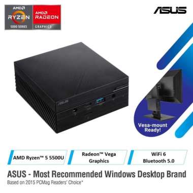 ASUS MINI PC PN51-S1-BB5500U-MT | AMD Ryzen 5 5500U Barebone Only