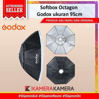 KameraKamera Softbox Octagon Godox ukuran 95cm hitam
