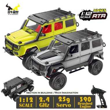 MN86S MN 86S RC Mercedes Benz G500 1/12 4WD Rock Crawler RTR Abu-abu
