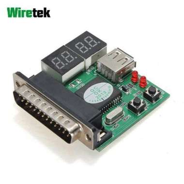 PC Laptop Analyzer Card Mainboard Diagnostic Card WIretek Hijau