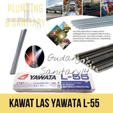 Kawat las listrik elektroda kawat las welding electrodes 3.2 x 300mm (2,5kg) kawat las yawata L-55
