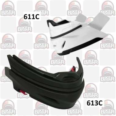 Sparepart Chin Guard Zeus Helmet - Pelindung Dagu Helm Zeus Chinguard 2.611c White