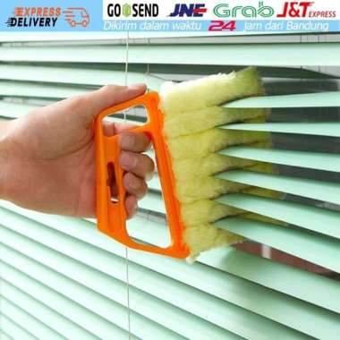 Alat Sikat Pembersih Tirai Kisi Sela Sekat Ac Jendela Kain Microfiber