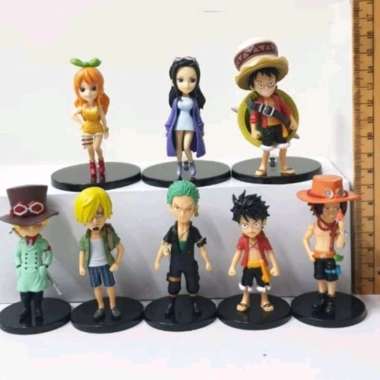 one piece wcf mini action figure set 8pcs
