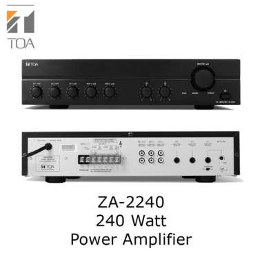 TOA ZA-2240 ZA2240 Power Amplifier 100V 240 watt 100 Volt Amply Ampli Multicolor