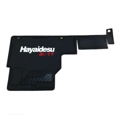 Hayaidesu LEXI Mud Flap Penahan Lumpur Hitam