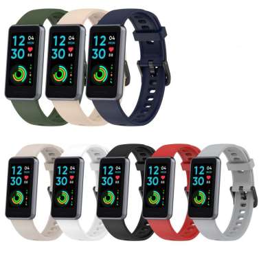 Silikon Rubber Tali Strap 18mm SMARTBAND For REALME BAND 2 RMW2010 GREY