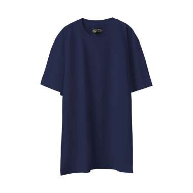 Kaos Polos Pria Wanita Basic Tee T-shirt Polos Kaos Distro unisex NAVY L