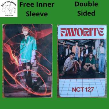 Photocard Haechan NCT 127 Favorite Era Free Inner Sleeve Unofficial Double Sided 1