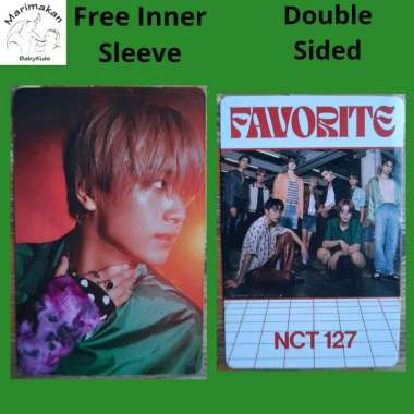 Photocard Haechan NCT 127 Favorite Era Free Inner Sleeve Unofficial Double Sided 2