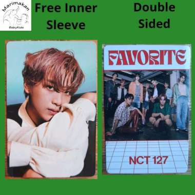Photocard Haechan NCT 127 Favorite Era Free Inner Sleeve Unofficial Double Sided 4