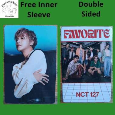 Photocard Haechan NCT 127 Favorite Era Free Inner Sleeve Unofficial Double Sided 6