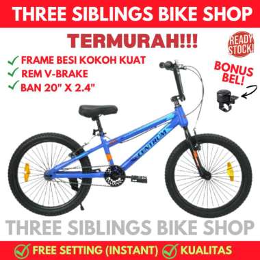 TERMURAH SEPEDA BMX CENTRUM by PACIFIC 6650 BAN 2.40 20 INCH Biru
