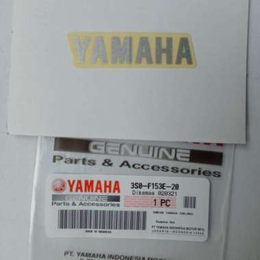 Stiker Emblem Tameng Depan Pad Belakang Mio Sporty Silver Original