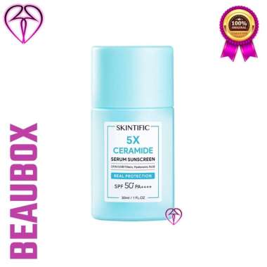 SKINTIFIC 5X Ceramide Serum Sunscreen SPF50 PA++++ Sunblock ORIGINAL 5 ml