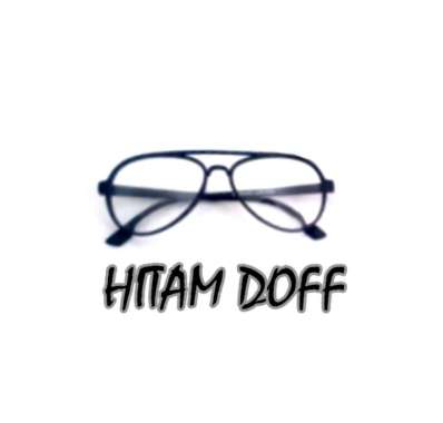 KACAMATA AVIATOR PLASTIK TONY STARK HITAM DOFF