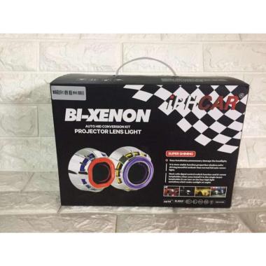 Projector lens light blue