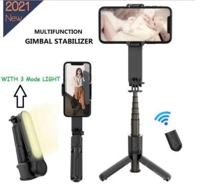 L09 GIMBAL STABILIZER SELFIE STICK TRIPOD SHOOTER LAMPU HP SMARTPHONE GIMBAL L09