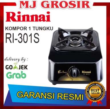 PROMO KOMPOR 1 TUNGKU MURAH RINNAI RI 301 S RI301S HITAM