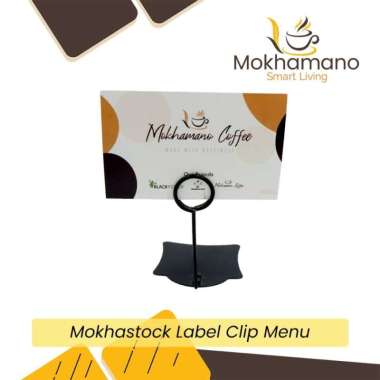 Mokhastock Label Clip Coffee Shop Klip Label Menu Barista 7.5CM