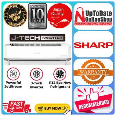 AC SHARP INVERTER 1/2PK AH-X6ZY X6ZY ZY POWERFUL JETSTREAM COOLING AC 0.5PK LOW WATT INVERTER AC ONL