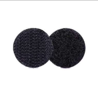 Velcro Perekat Dot's Sticker Tape Hook And Loop 10 mm - Hitam