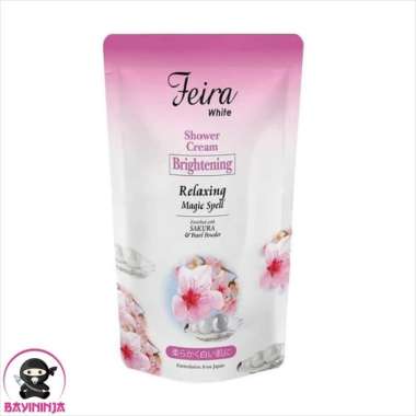 FEIRA White Shower Cream Brightening Sakura Refill 850 ml