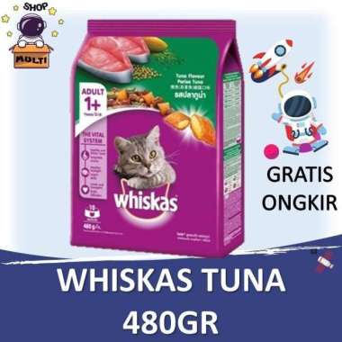 WHISKAS MAKANAN KUCING KERING 480 GR TUNA