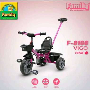 Stroller Sepeda Anak Roda Tiga Family F-8106 Vigo F8106 F 8106 Biru