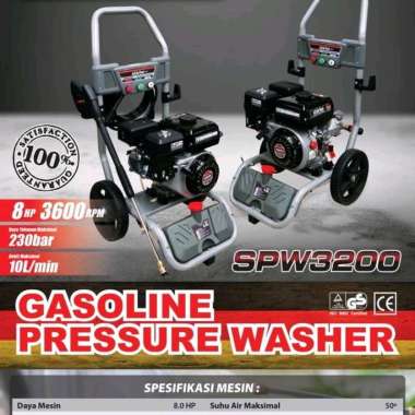 Jet Cleaner Steam 230 Bar Mesin Bensin Starke SPW 3200 Heavy Duty