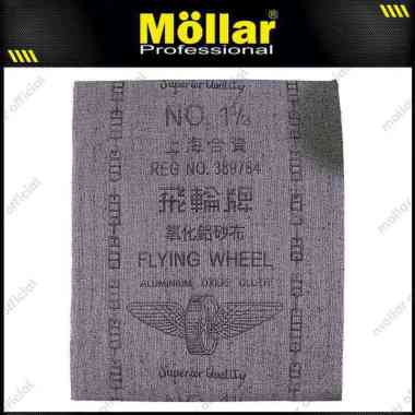 FLYING WHEEL Amplas Besi No 1-1/2 Lembaran Sandpaper Gosok Kain Kertas