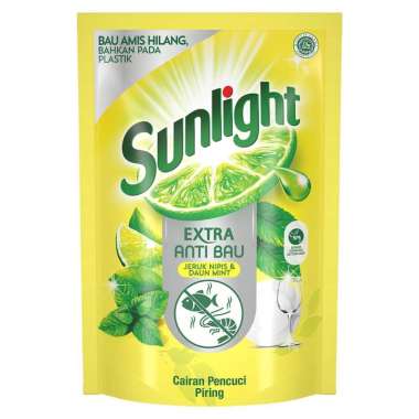 Promo Harga Sunlight Pencuci Piring Anti Bau With Daun Mint 700 ml - Blibli