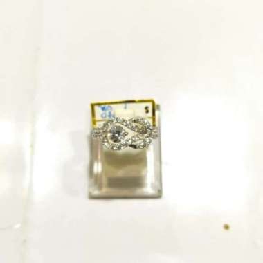 Cincin Infinity Diamond Look Emas Putih 750