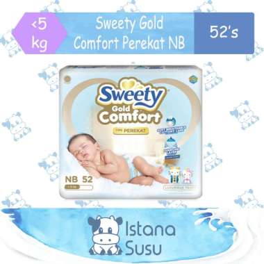 Promo Harga Sweety Comfort Gold NB52 52 pcs - Blibli