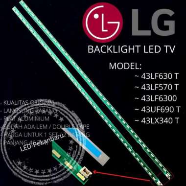 BACKLIGHT LED TV LG 43 INC 43LF630 43LF630T 43LF6300 LAMPU BL 39LED