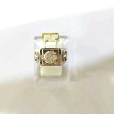 Cincin Pria Berlian Diamond 0.365 ct Emas Putih 750