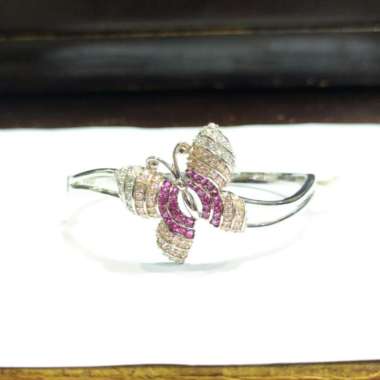 Gelang Tangan Dewasa Kupu Kupu Emas Putih 750