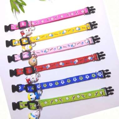 kalung kucing motif import lonceng karakter