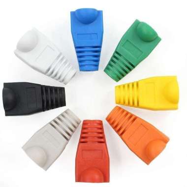 Plug Boot RJ45 - Pengaman Kepala kabel lan - Plugboot RJ 45 Satuan