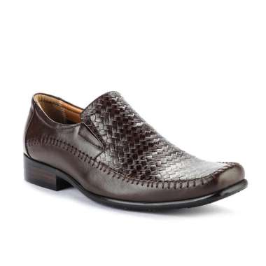 Marelli Sepatu Kulit Formal Pria Kantor Slip On Jackson - Brown 41